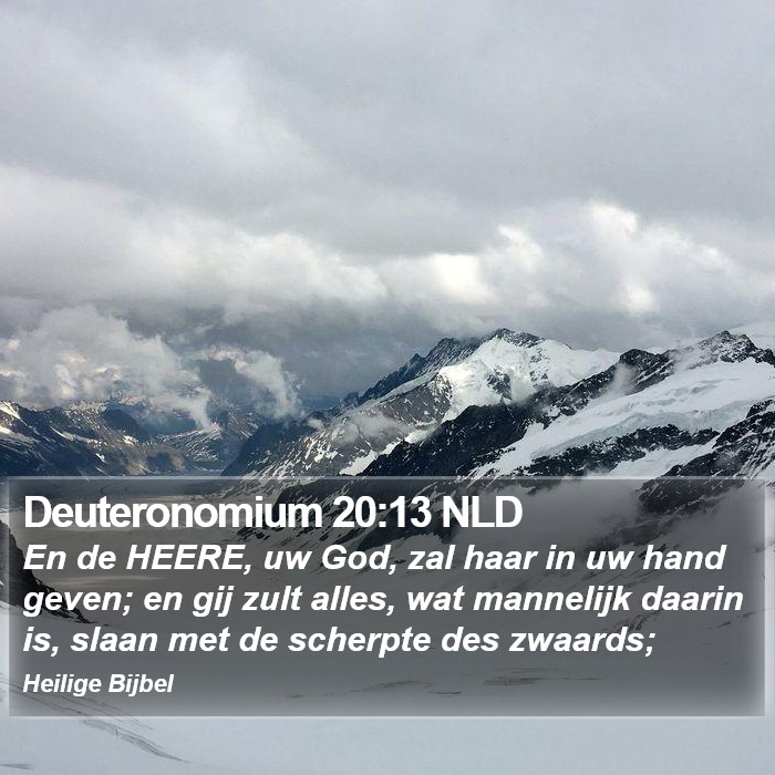 Deuteronomium 20:13 NLD Bible Study