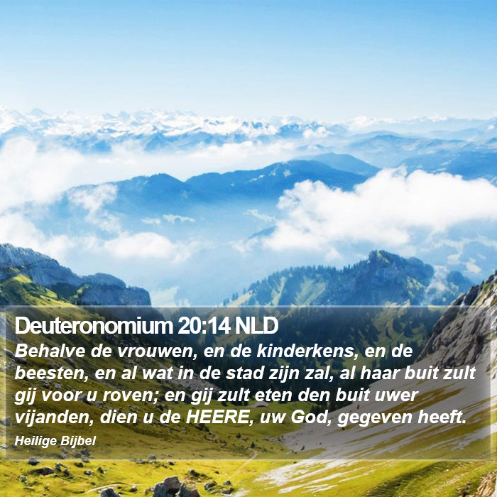 Deuteronomium 20:14 NLD Bible Study