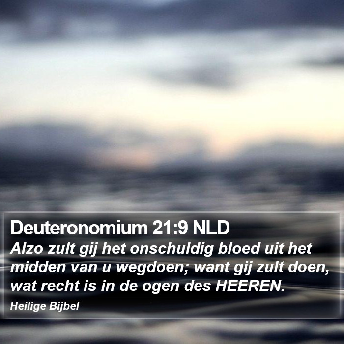 Deuteronomium 21:9 NLD Bible Study