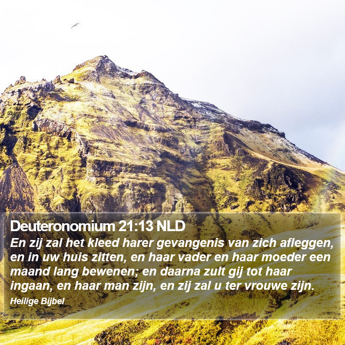 Deuteronomium 21:13 NLD Bible Study