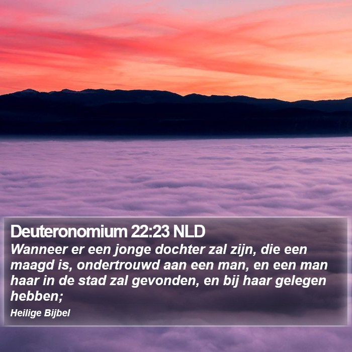 Deuteronomium 22:23 NLD Bible Study