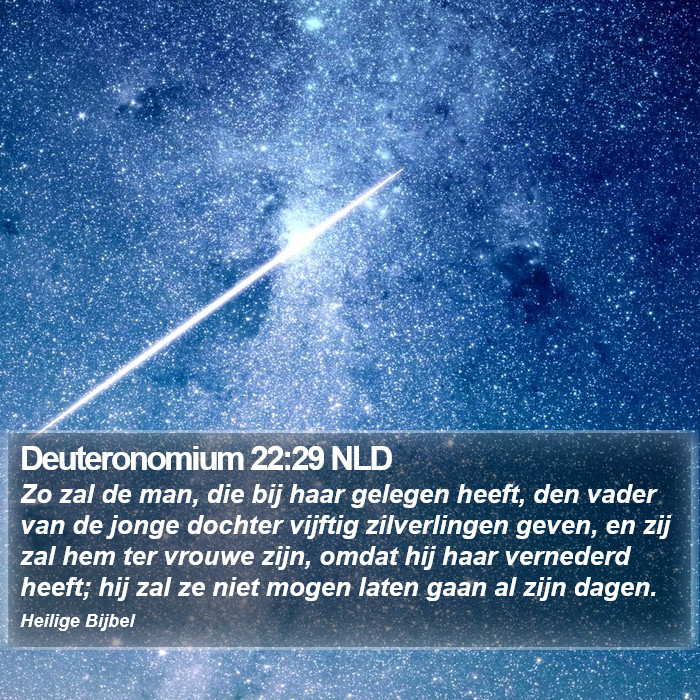 Deuteronomium 22:29 NLD Bible Study
