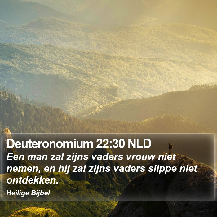 Deuteronomium 22:30 NLD Bible Study