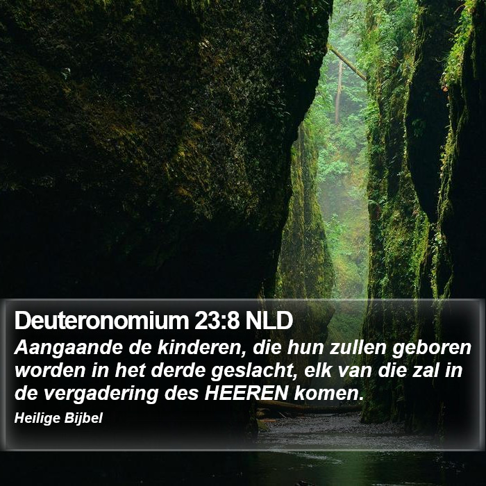 Deuteronomium 23:8 NLD Bible Study