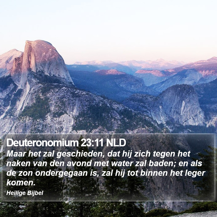 Deuteronomium 23:11 NLD Bible Study