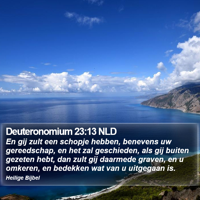 Deuteronomium 23:13 NLD Bible Study