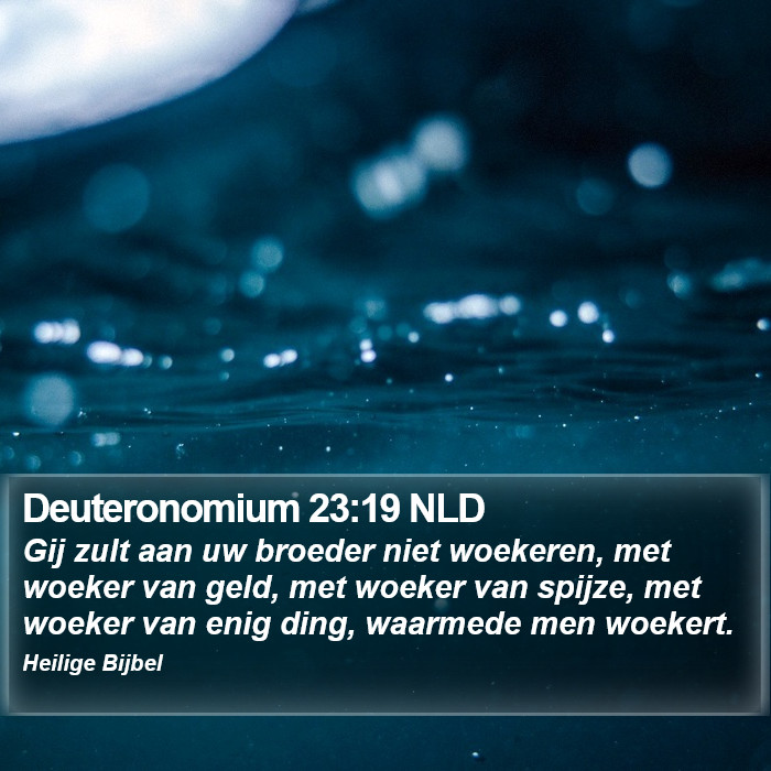 Deuteronomium 23:19 NLD Bible Study