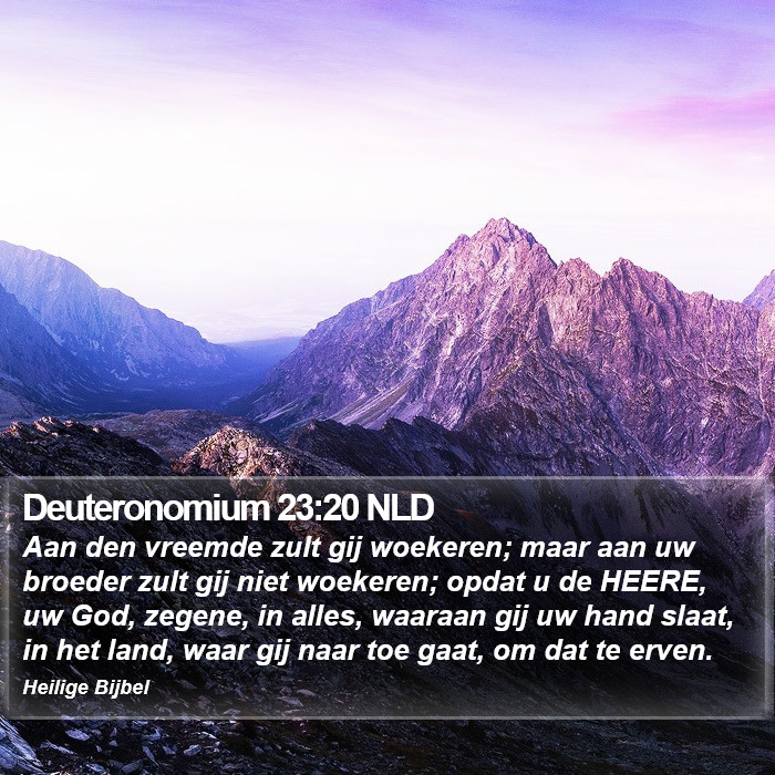 Deuteronomium 23:20 NLD Bible Study