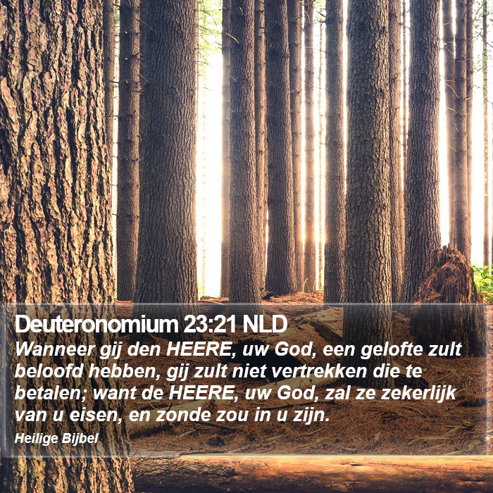 Deuteronomium 23:21 NLD Bible Study