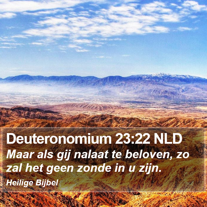 Deuteronomium 23:22 NLD Bible Study