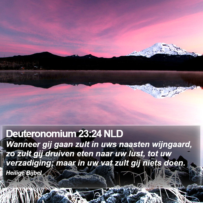Deuteronomium 23:24 NLD Bible Study