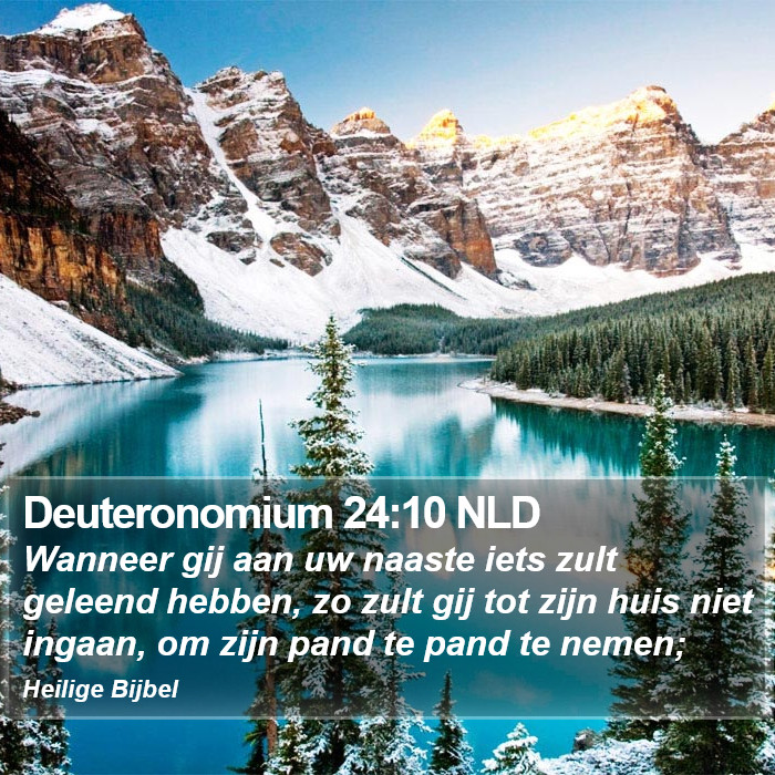 Deuteronomium 24:10 NLD Bible Study