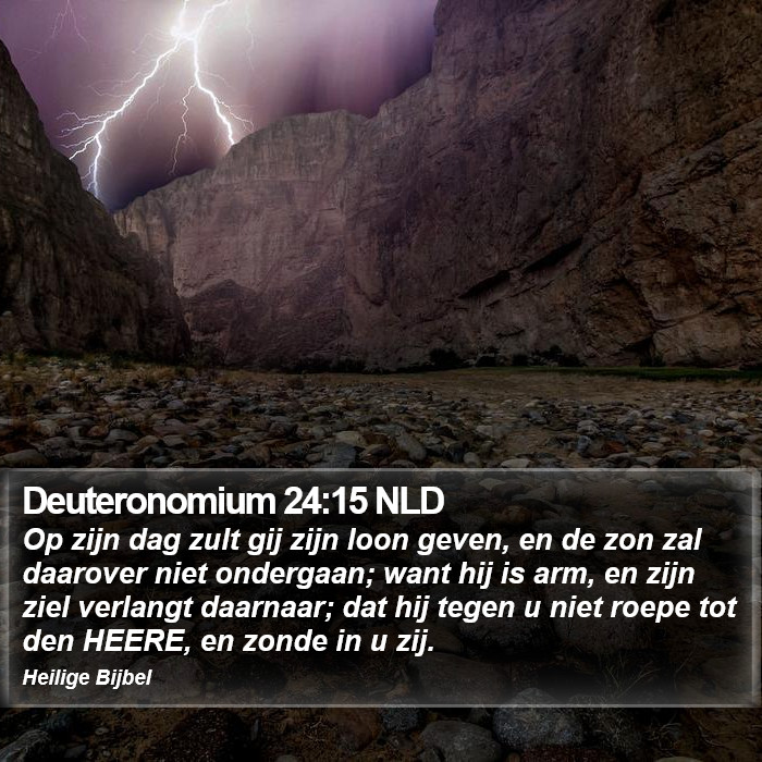 Deuteronomium 24:15 NLD Bible Study