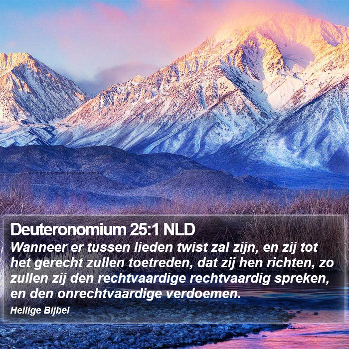 Deuteronomium 25:1 NLD Bible Study