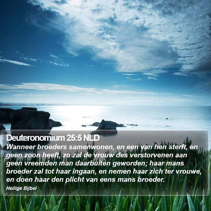 Deuteronomium 25:5 NLD Bible Study