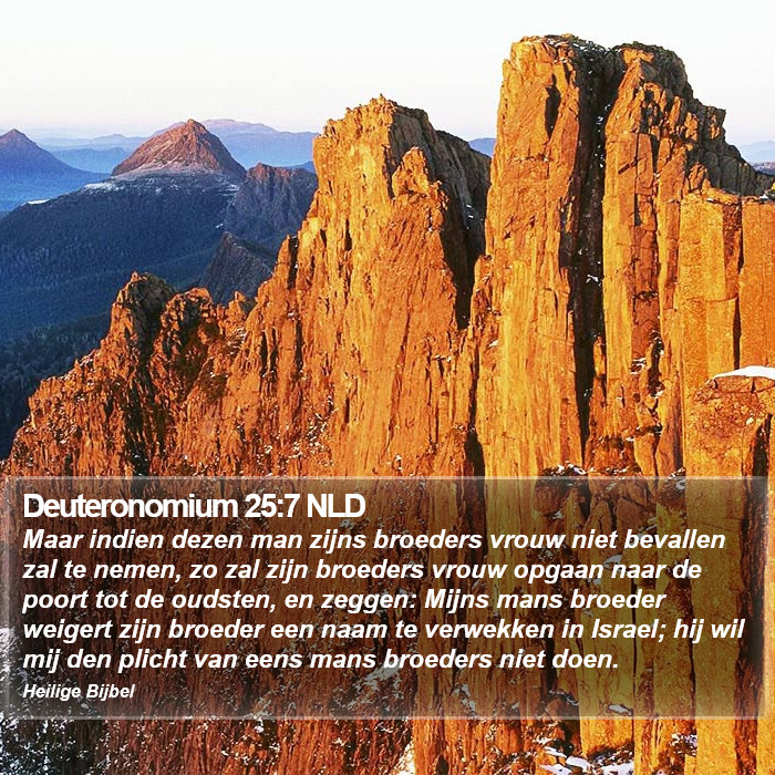Deuteronomium 25:7 NLD Bible Study
