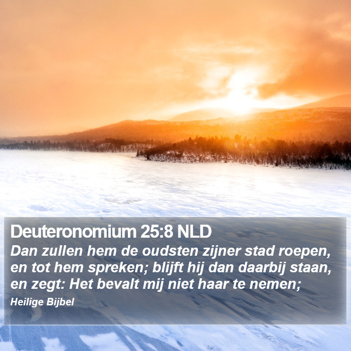 Deuteronomium 25:8 NLD Bible Study