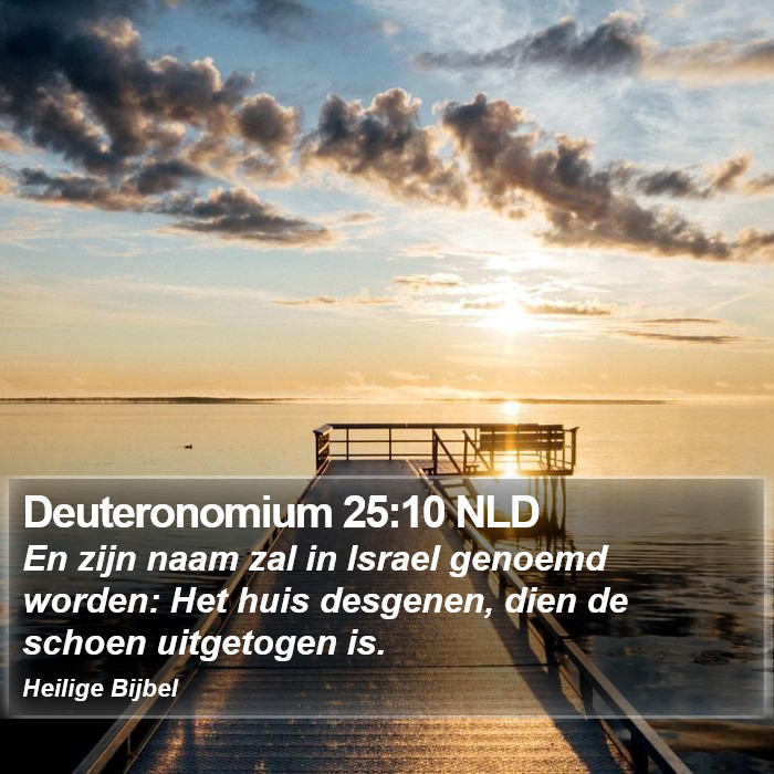 Deuteronomium 25:10 NLD Bible Study