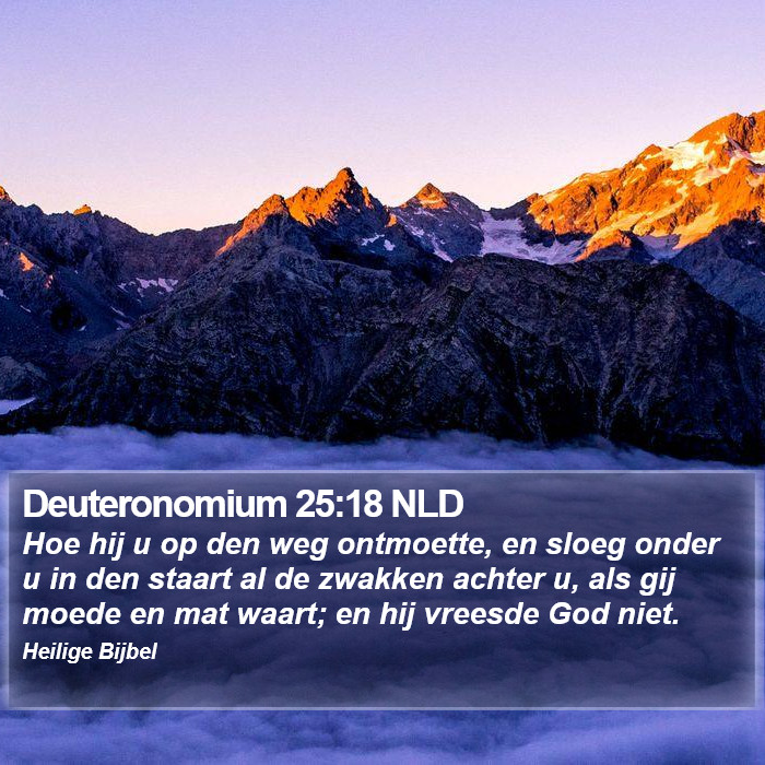 Deuteronomium 25:18 NLD Bible Study