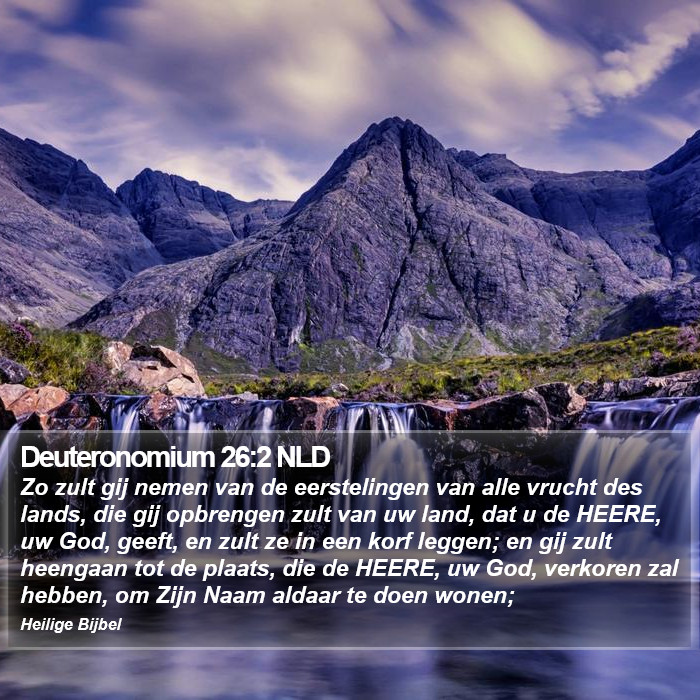 Deuteronomium 26:2 NLD Bible Study