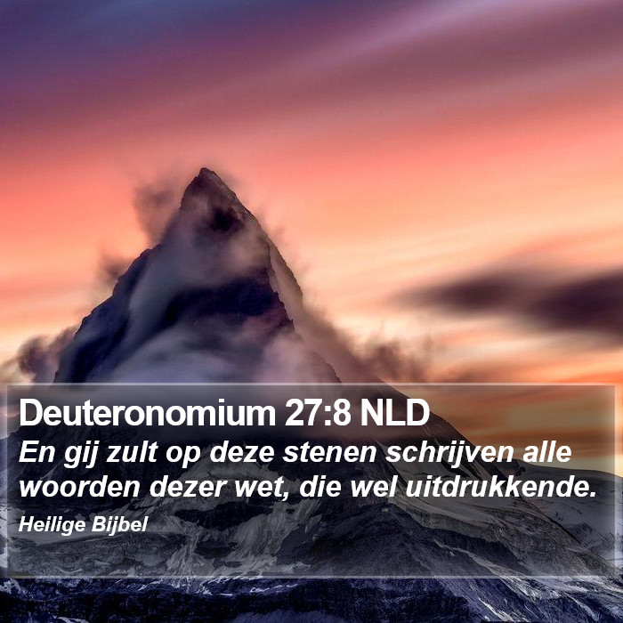 Deuteronomium 27:8 NLD Bible Study