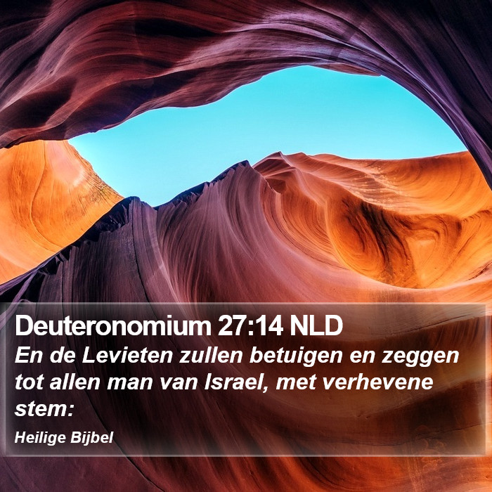 Deuteronomium 27:14 NLD Bible Study