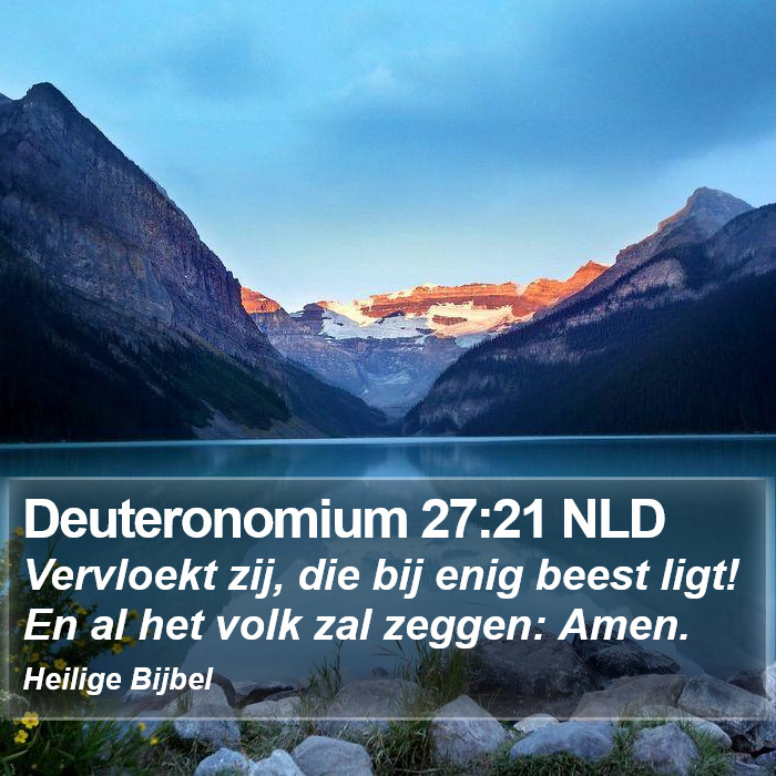 Deuteronomium 27:21 NLD Bible Study