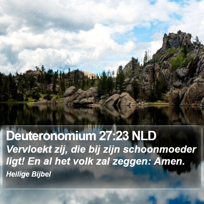 Deuteronomium 27:23 NLD Bible Study