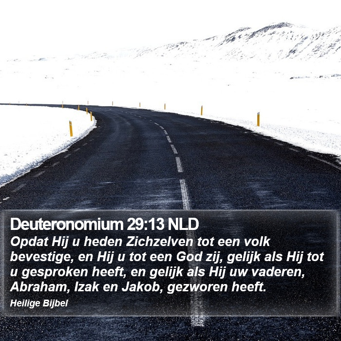 Deuteronomium 29:13 NLD Bible Study