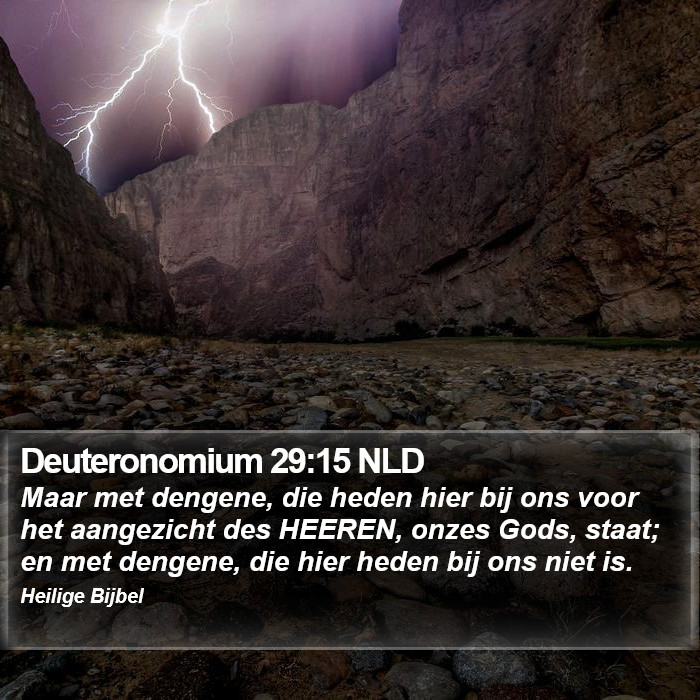 Deuteronomium 29:15 NLD Bible Study