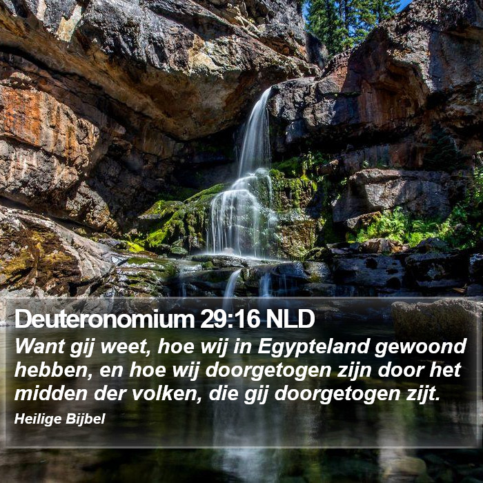 Deuteronomium 29:16 NLD Bible Study