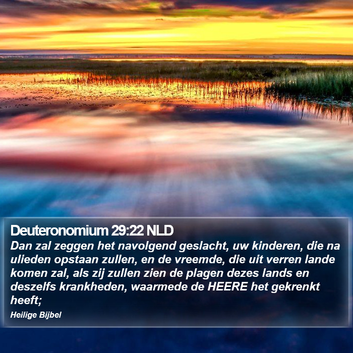 Deuteronomium 29:22 NLD Bible Study