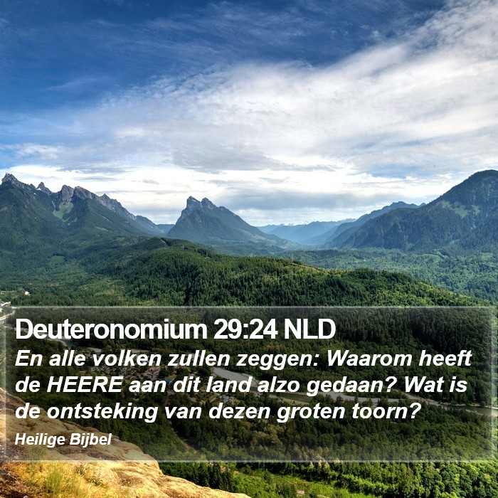 Deuteronomium 29:24 NLD Bible Study