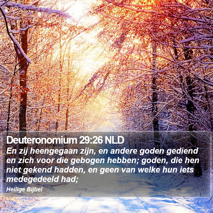 Deuteronomium 29:26 NLD Bible Study