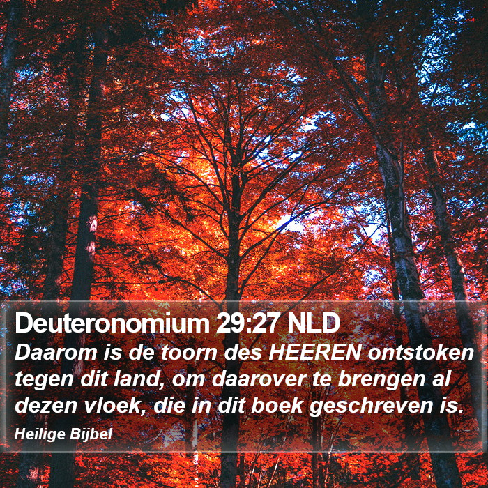 Deuteronomium 29:27 NLD Bible Study