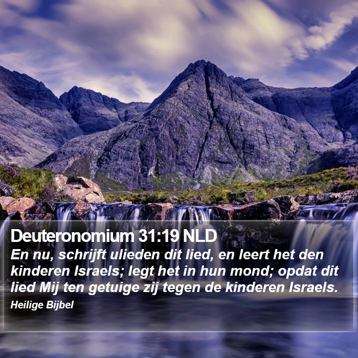 Deuteronomium 31:19 NLD Bible Study