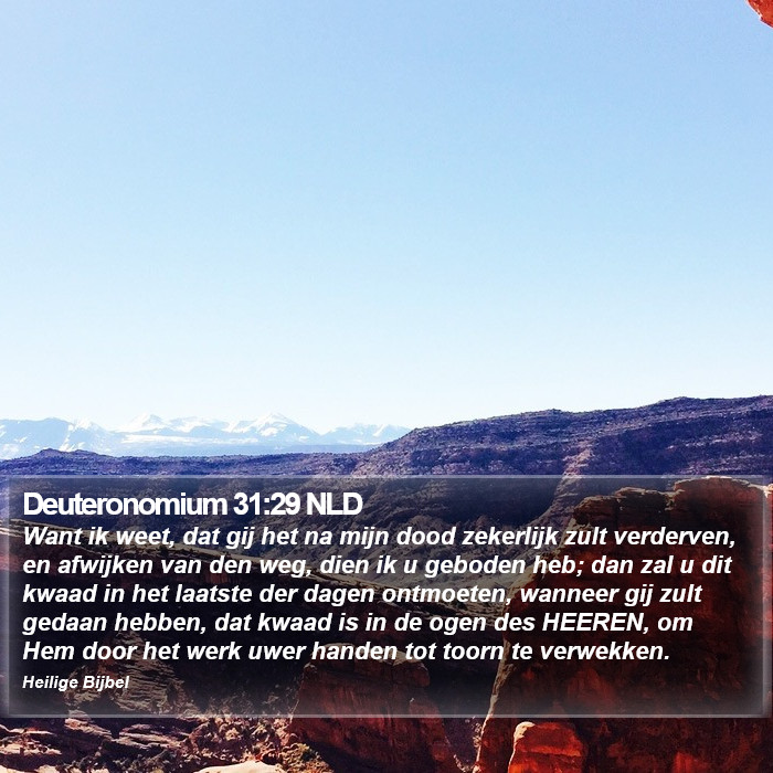 Deuteronomium 31:29 NLD Bible Study
