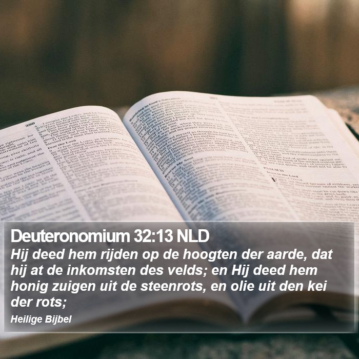 Deuteronomium 32:13 NLD Bible Study