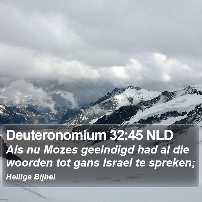 Deuteronomium 32:45 NLD Bible Study