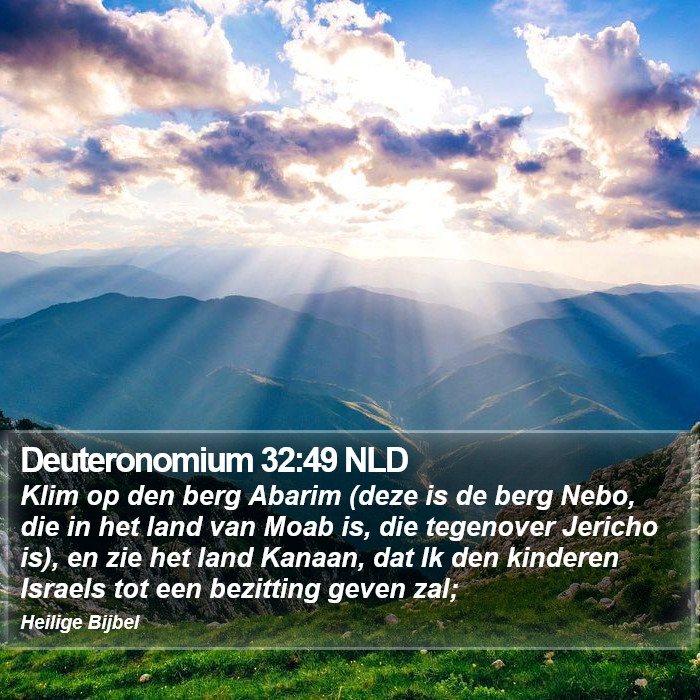 Deuteronomium 32:49 NLD Bible Study