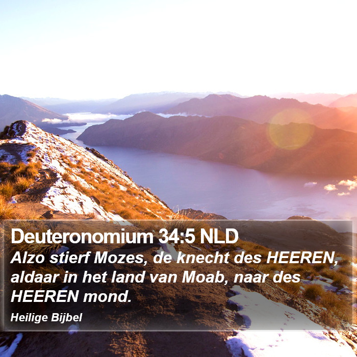 Deuteronomium 34:5 NLD Bible Study