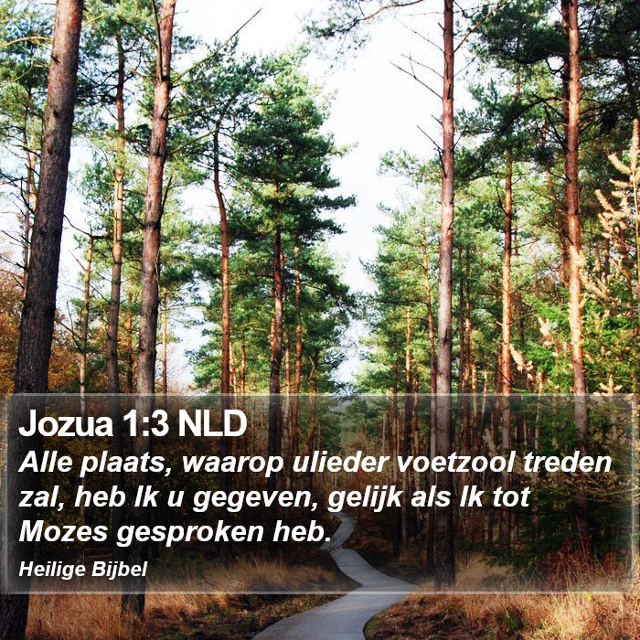 Jozua 1:3 NLD Bible Study