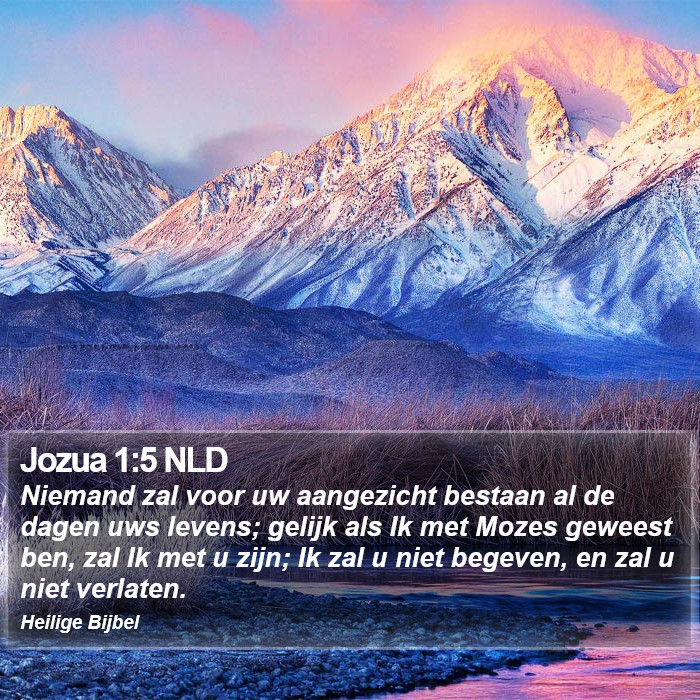 Jozua 1:5 NLD Bible Study