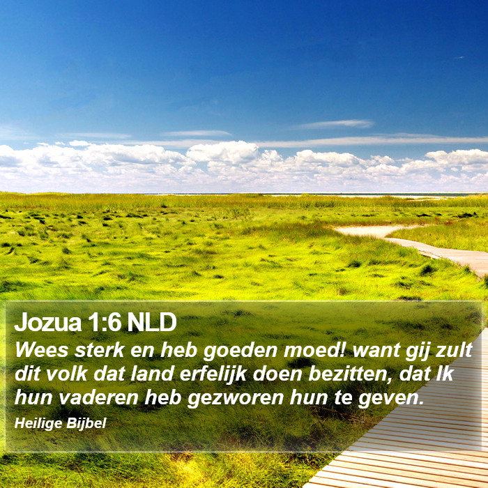 Jozua 1:6 NLD Bible Study