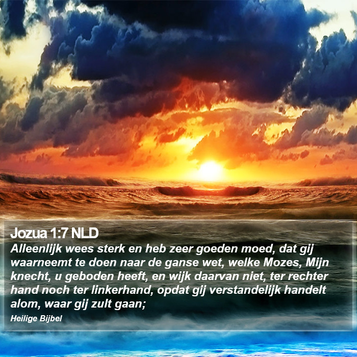 Jozua 1:7 NLD Bible Study