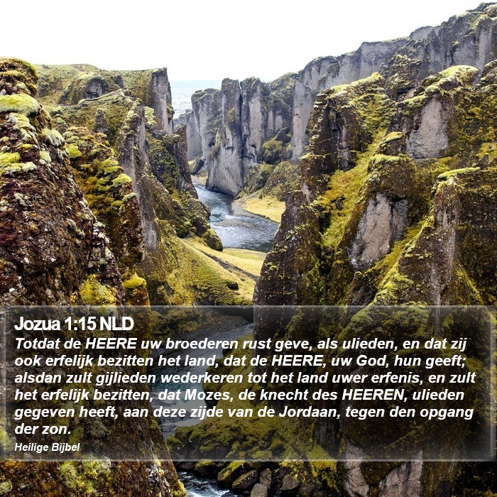 Jozua 1:15 NLD Bible Study