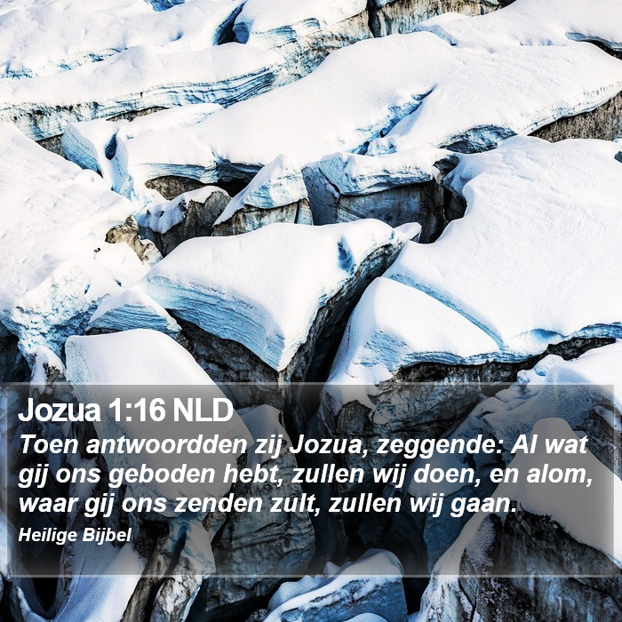 Jozua 1:16 NLD Bible Study