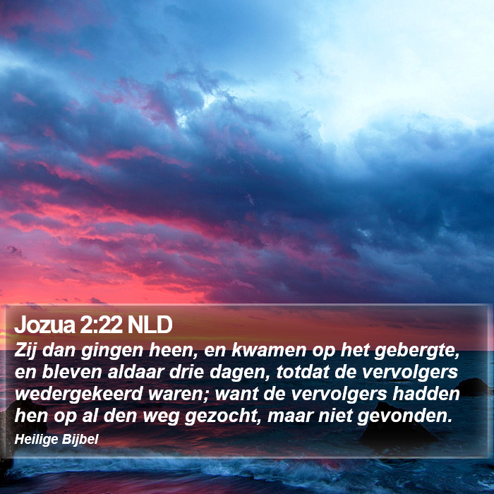 Jozua 2:22 NLD Bible Study