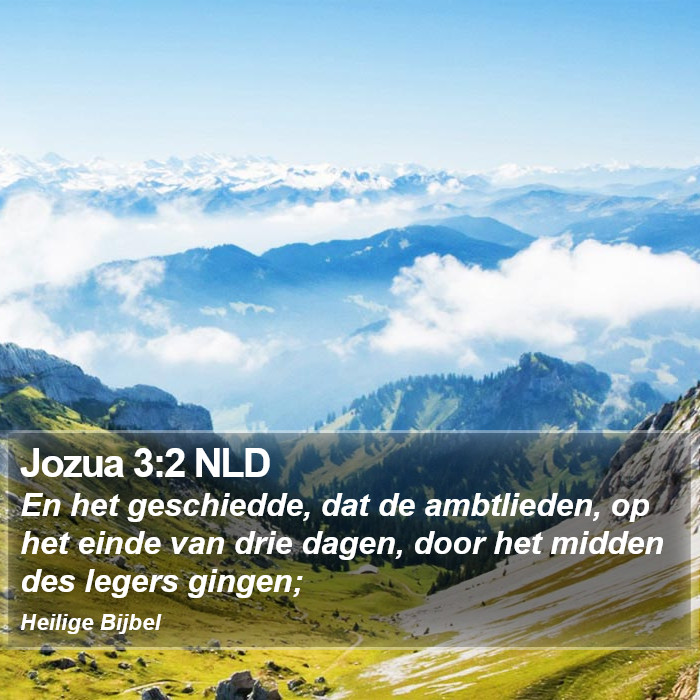 Jozua 3:2 NLD Bible Study