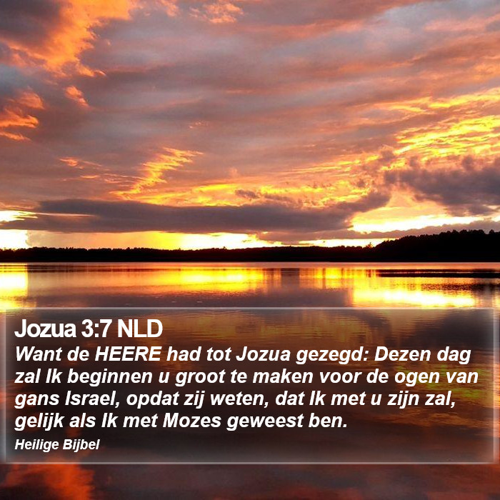 Jozua 3:7 NLD Bible Study